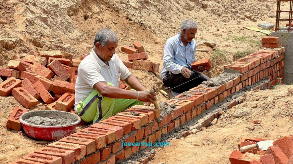 How to Lay Brick Garden Flowerbed Border The 7 Easy Way! -Fill Sand Between Bricks